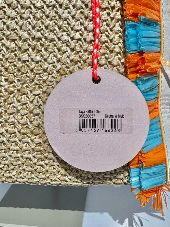 Sophia Webster Taya Raffia Multi-Colored Tote - Picture 16 of 16